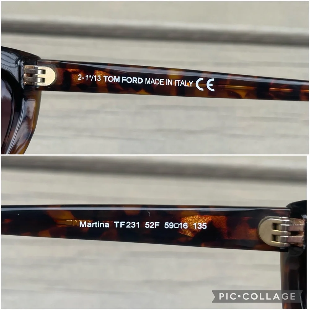 Tom Ford Martina Tortoise Cat Eye Sunglasses - Picture 11 of 16